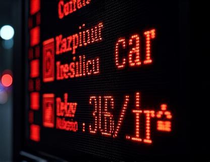 Digital info board displaying Austria highway regulation updates.